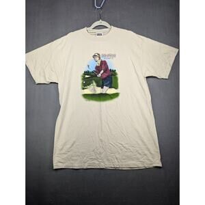 Tultex T-shirt Women's XL Beige Women Never Get Caught In A Bad Lie Golf Vtg